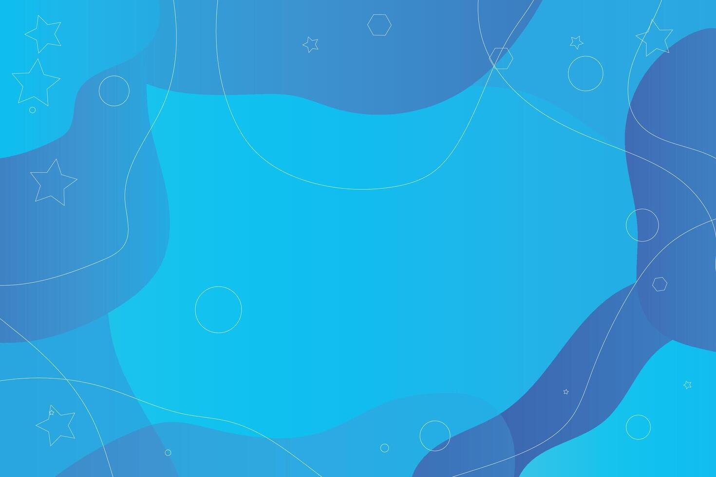 Stylish Blue Wave Pattern Illustration vector