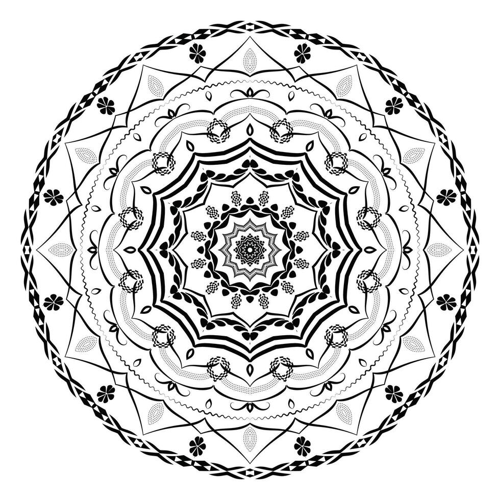 Realistic Mandala Design Ornamental Background vector