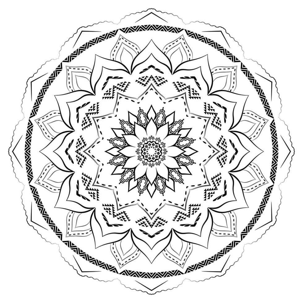 Beautiful Ornamental Mandala Pattern Background vector