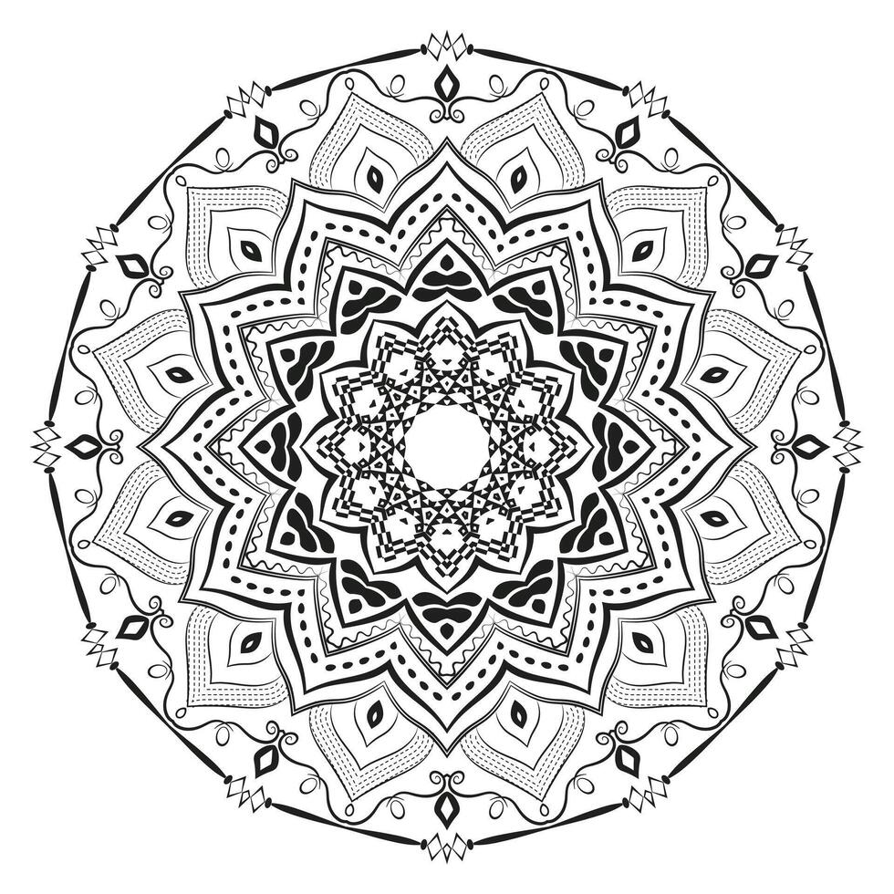 Realistic Mandala Design Ornamental Background vector