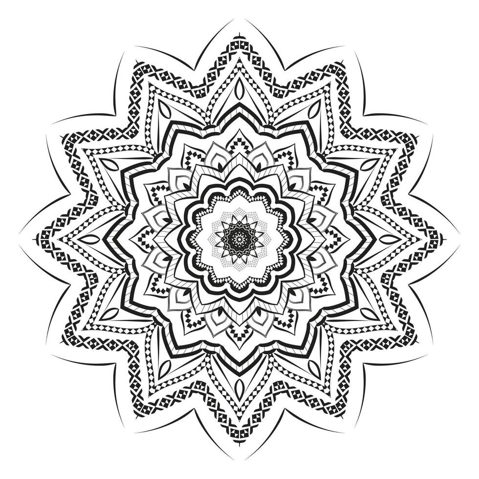 Intricate Mandala Ornament Background Design vector