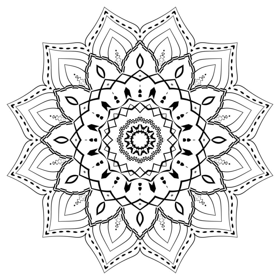 Detailed Ornamental Mandala Design Background vector