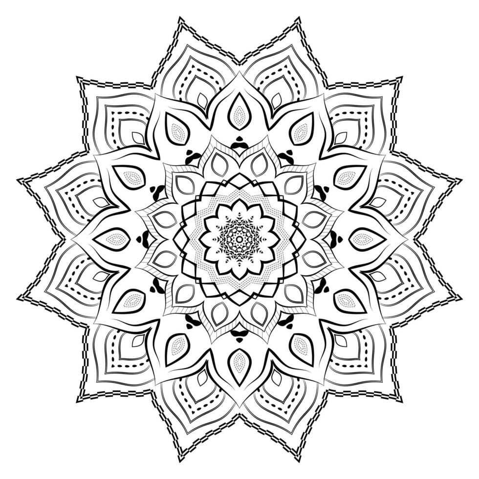 Detailed Ornamental Mandala Design Background vector
