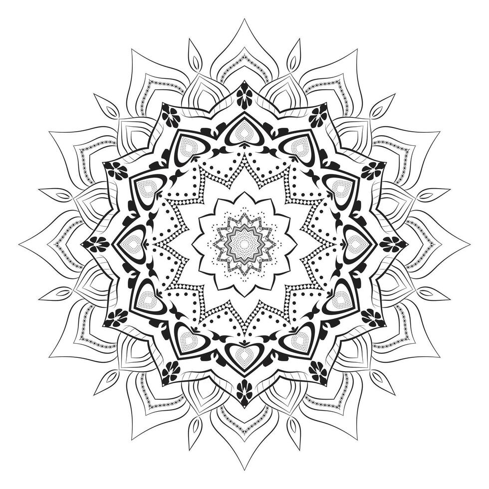 Realistic Mandala Decorative Background Design vector