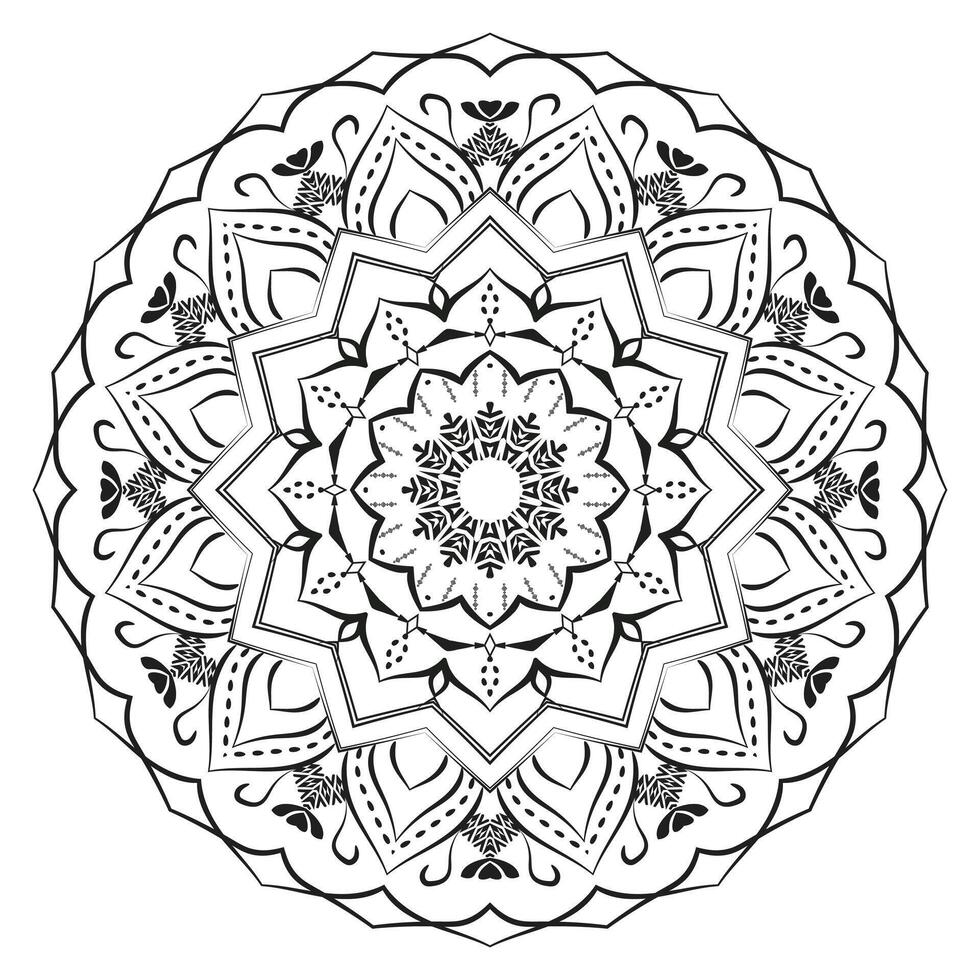 Detailed Ornamental Mandala Design Background vector