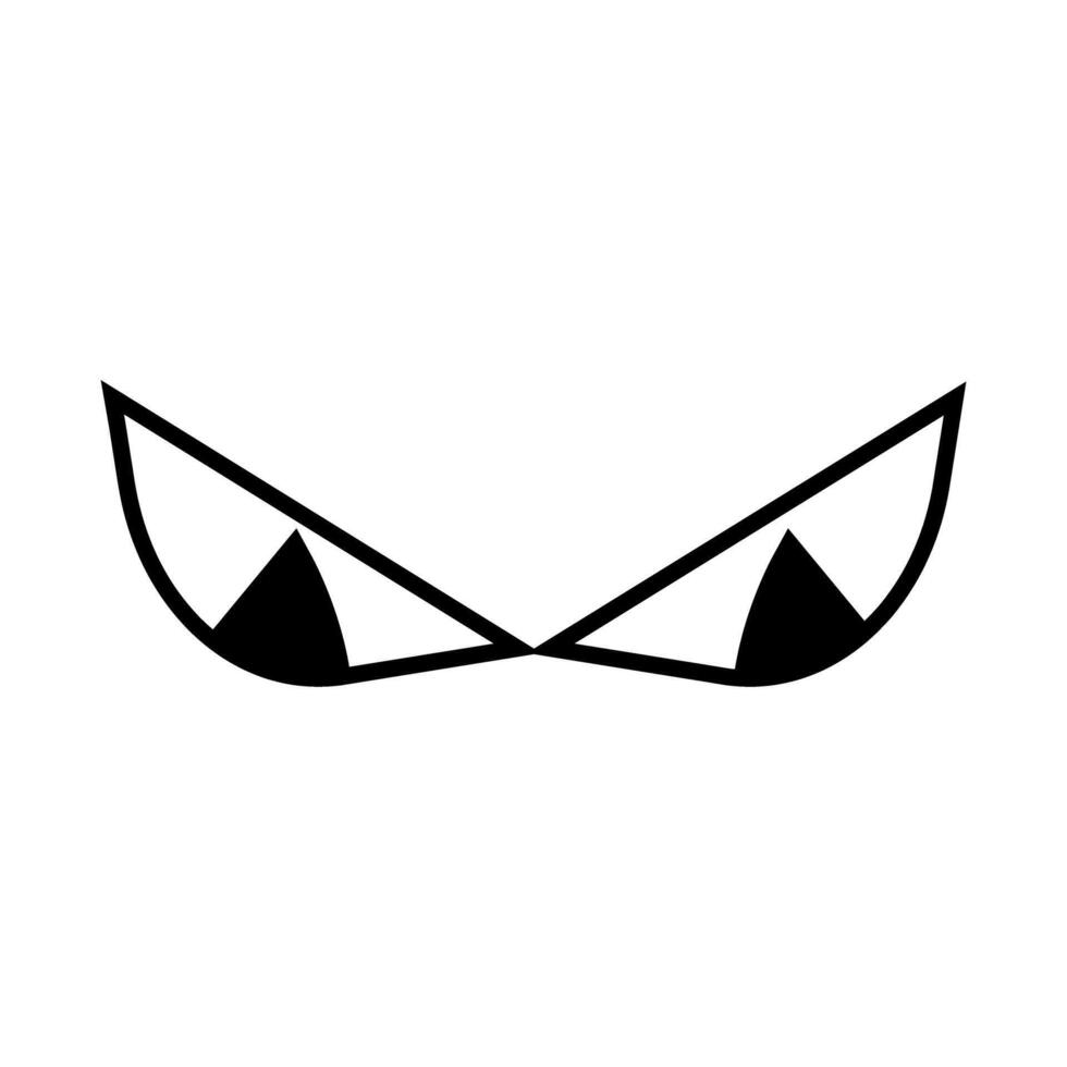 Cartoon eyes icon . Halloween eyes illustration sign. Eyes symbol or logo. vector