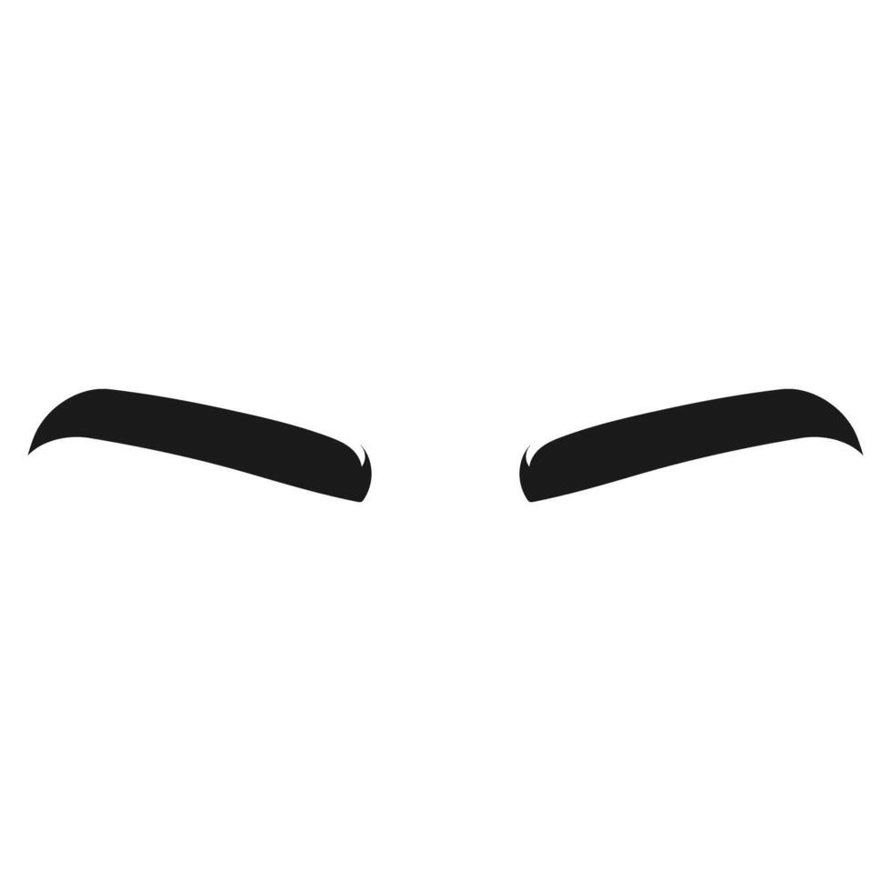 Brows icon . Eyebrow illustration sign. Forehead symbol or logo. vector