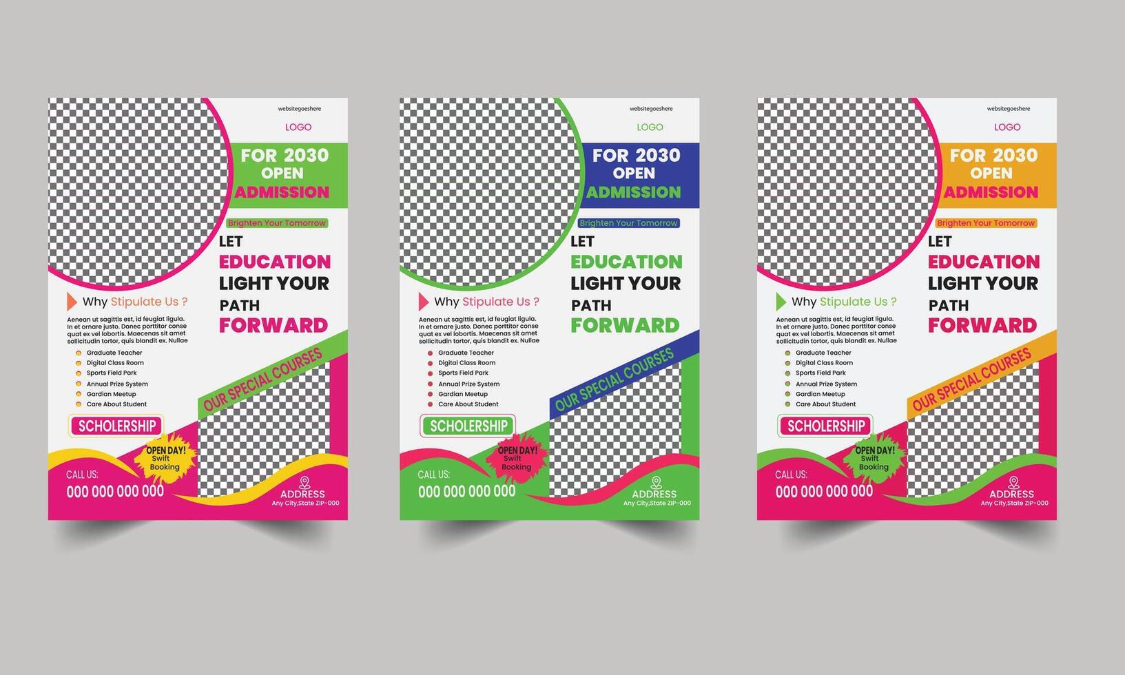 Education Flyer Design vector