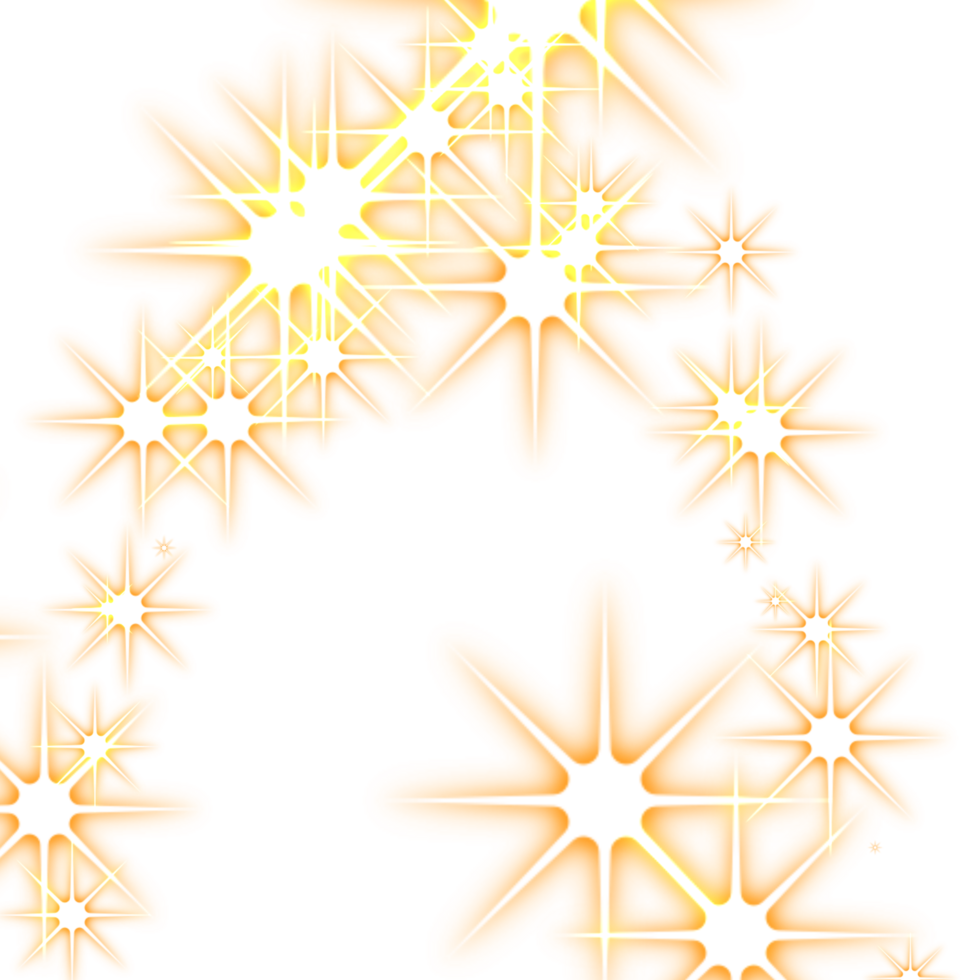 Stars glow brightly casting shadows of soft enchantment png