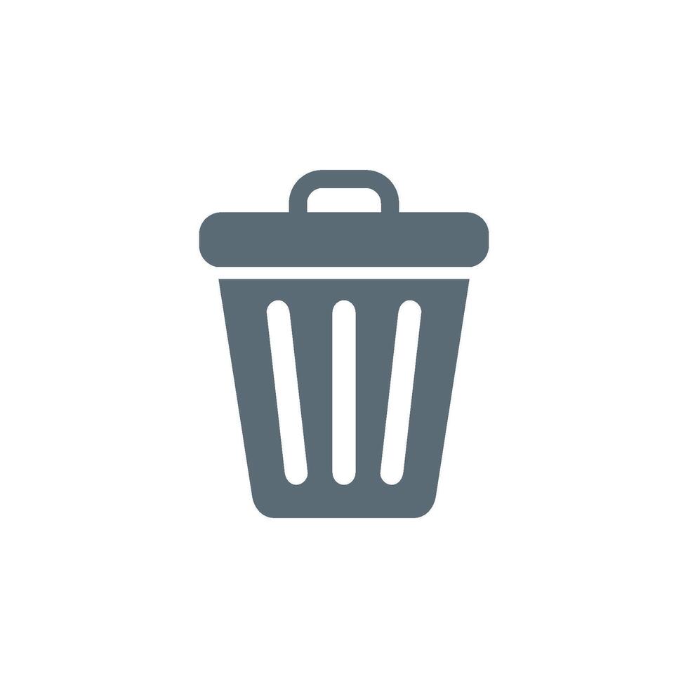 Trash Can Icon Template Illustration vector