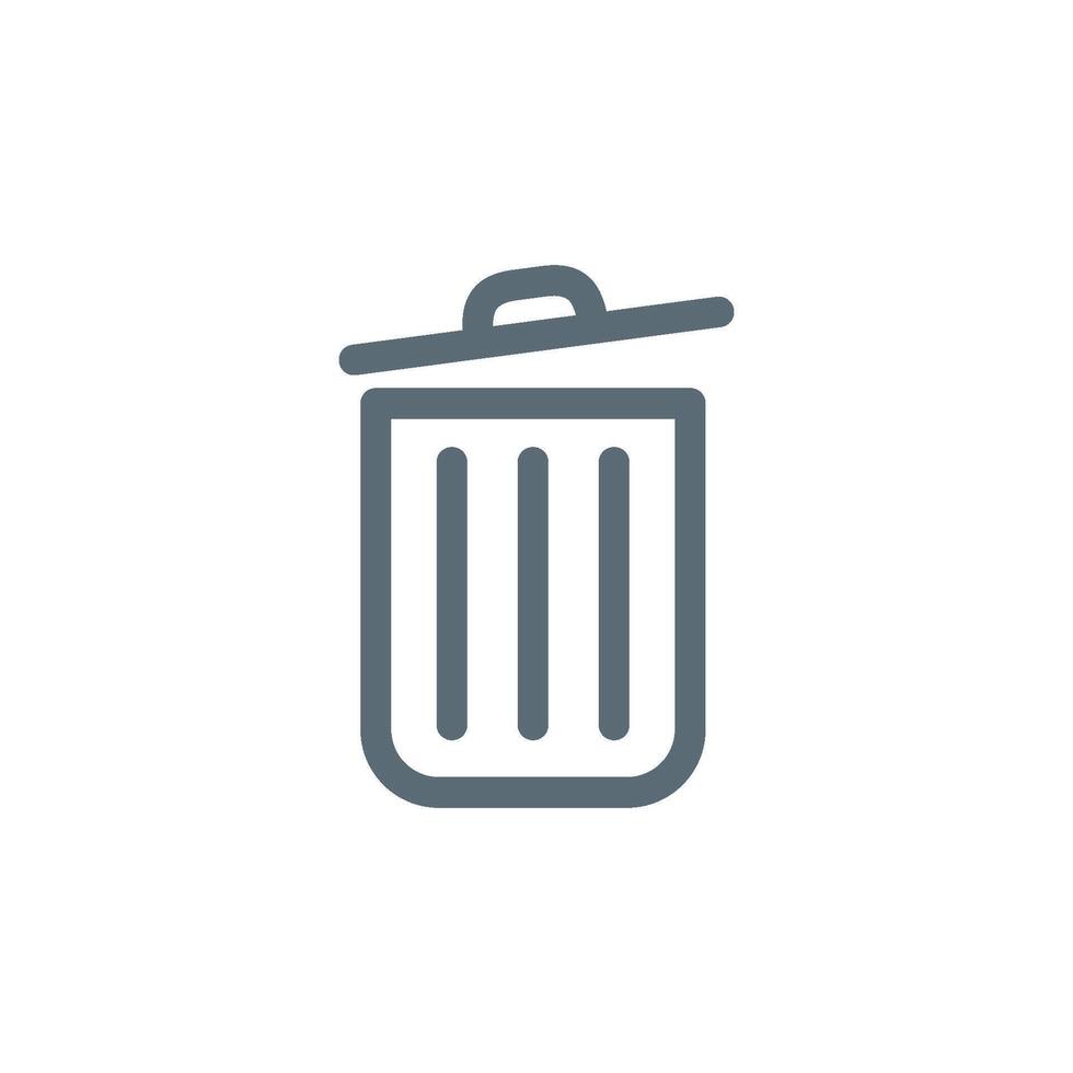 Trash Can Icon Template Design vector