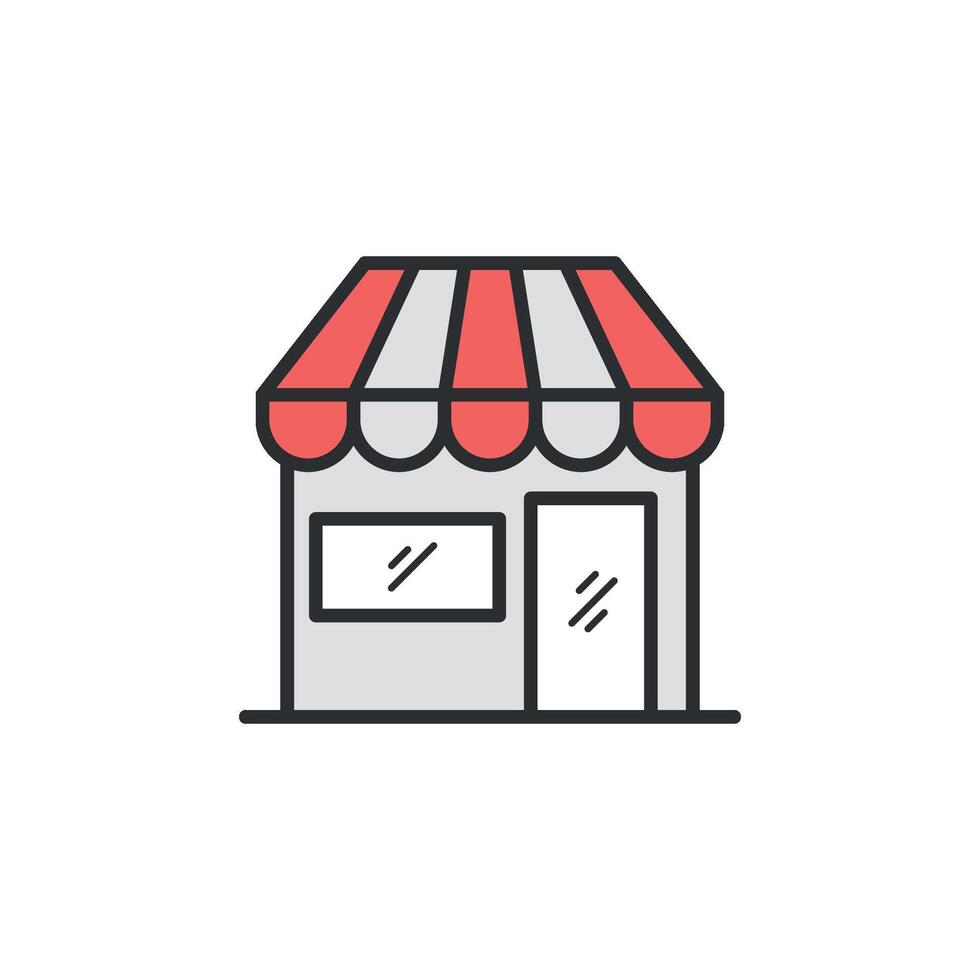 Classic Shop Icon Template vector