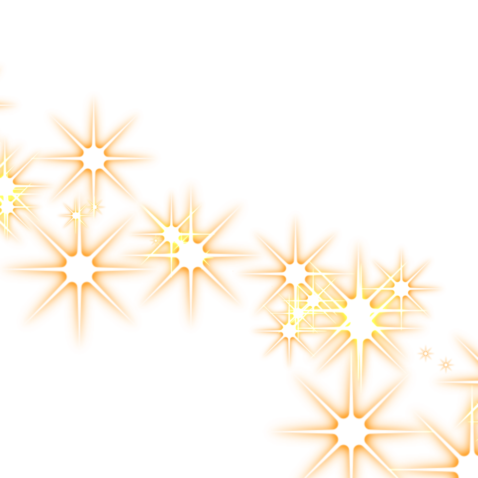 Shimmering stars lights casting shadows full of quiet magic png