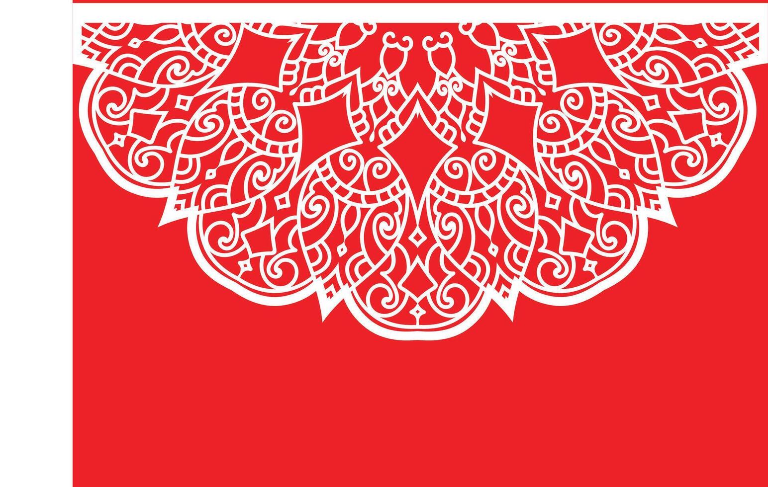 Christmas gift card mandala design. vector