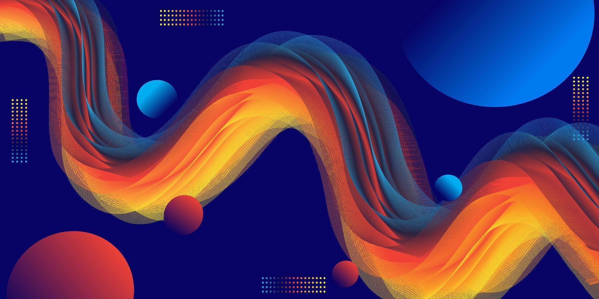 Abstract liquid blend background vector