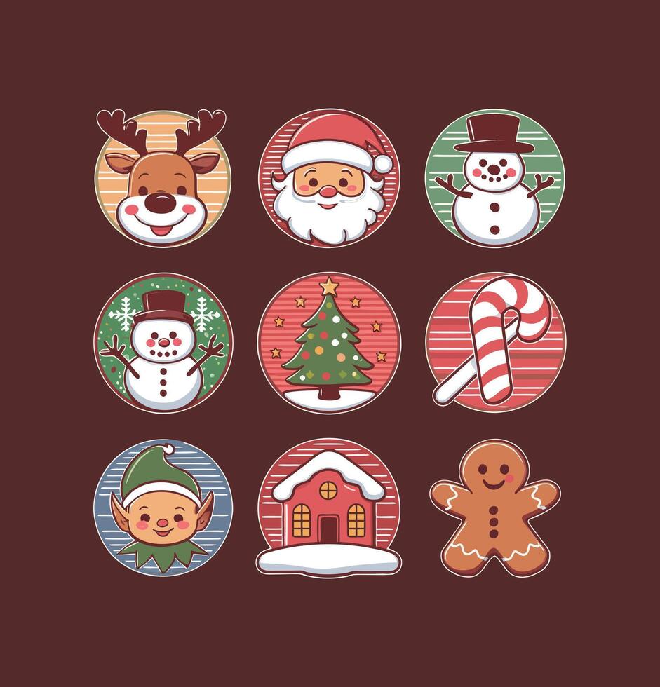 Cute Christmas illustration design vector
