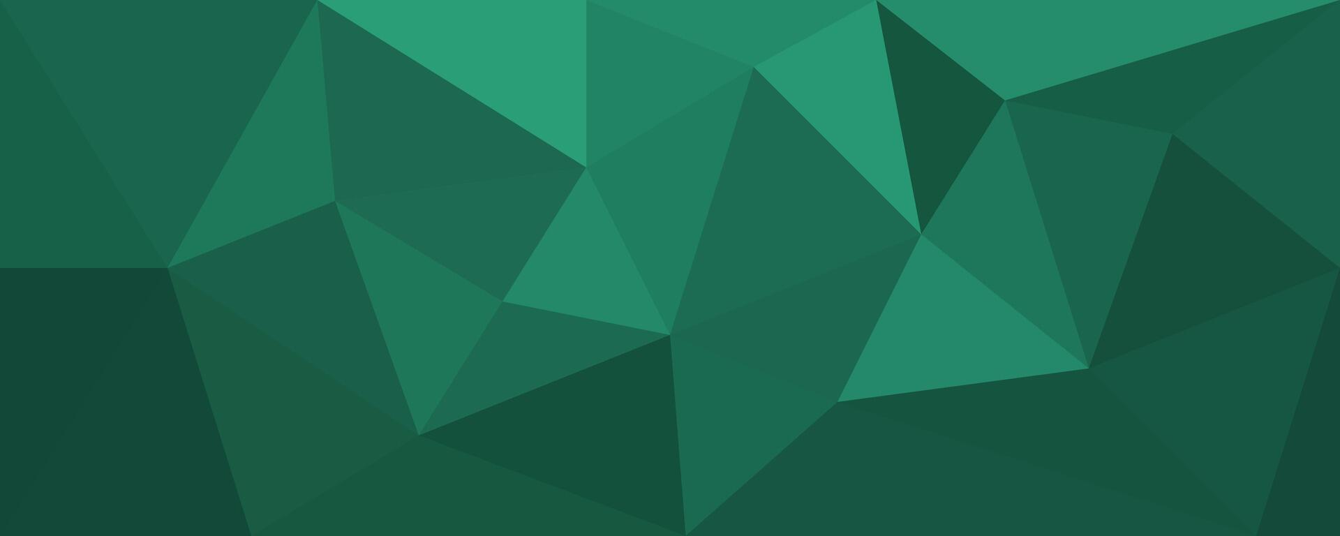 Abstract Banner Polygonal Background Geometric Shape with green gradation color vector