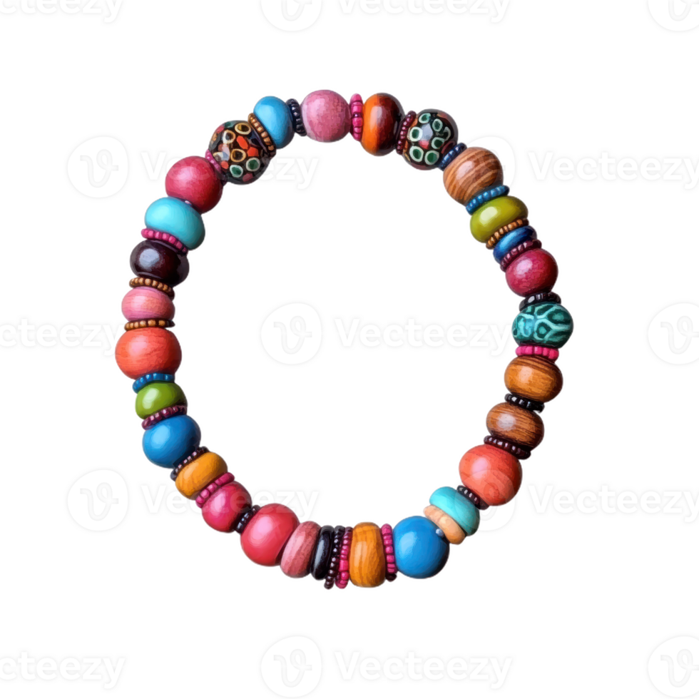 Beaded Necklace isolate transparency background png