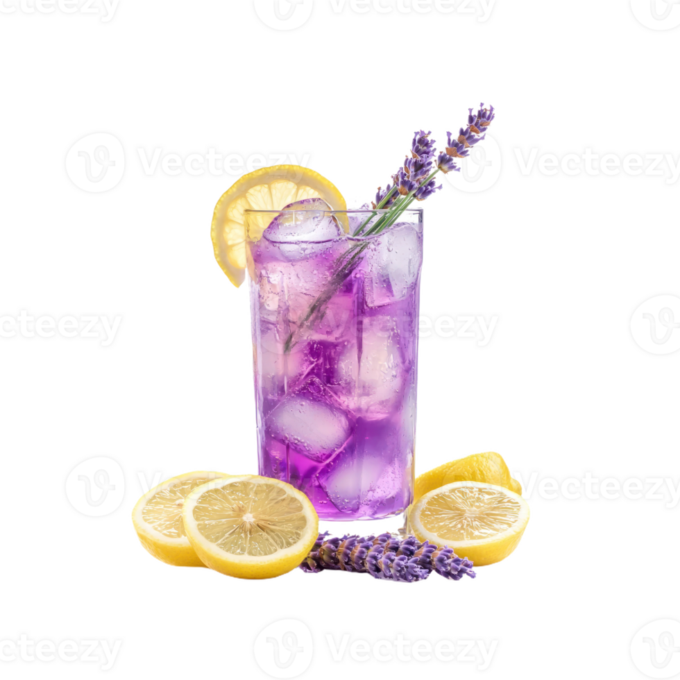 Lavender Lemonade isolate transparency background png