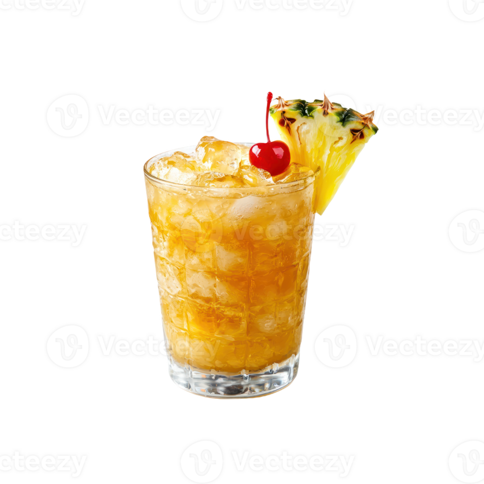 Pineapple Coconut Drink isolate transparency background png