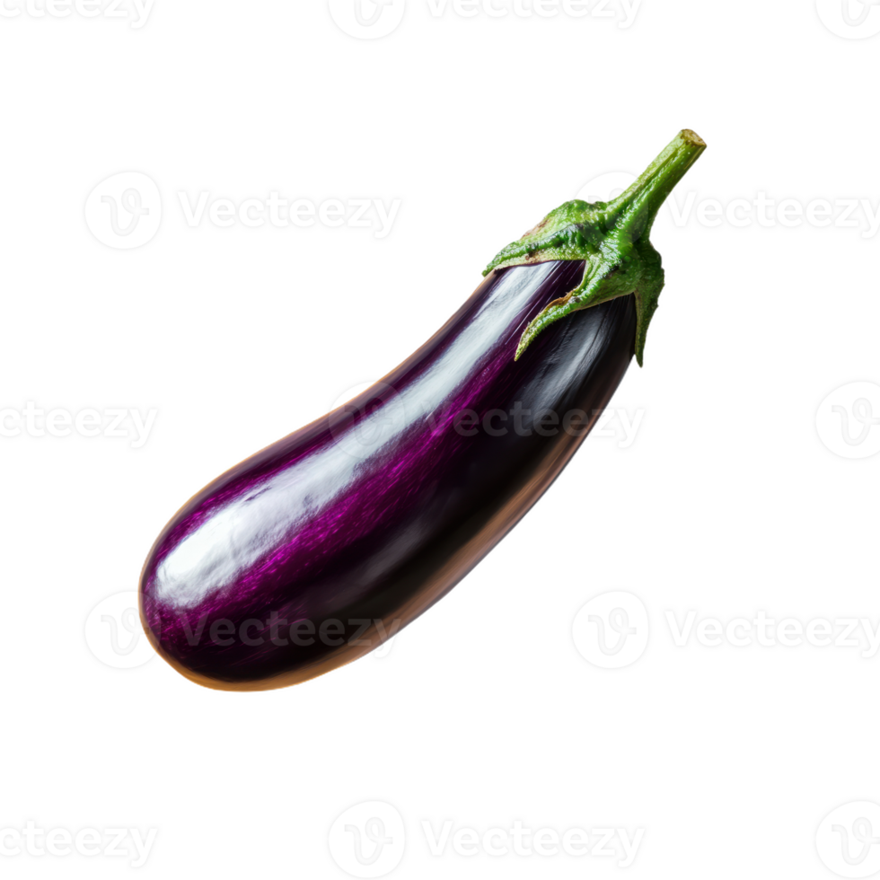 Whole Eggplant isolate transparency background png