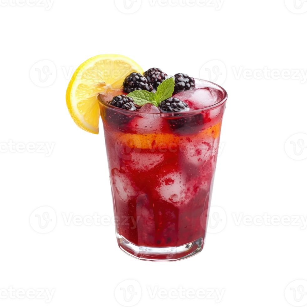 Berry Lemonade isolate transparency background png