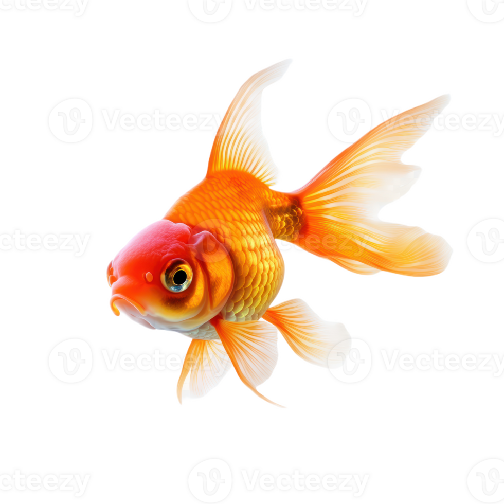 Goldfish isolate transparency background png