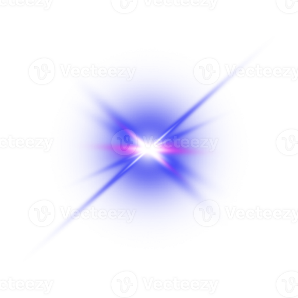 Realistic glowing galaxy light effect png