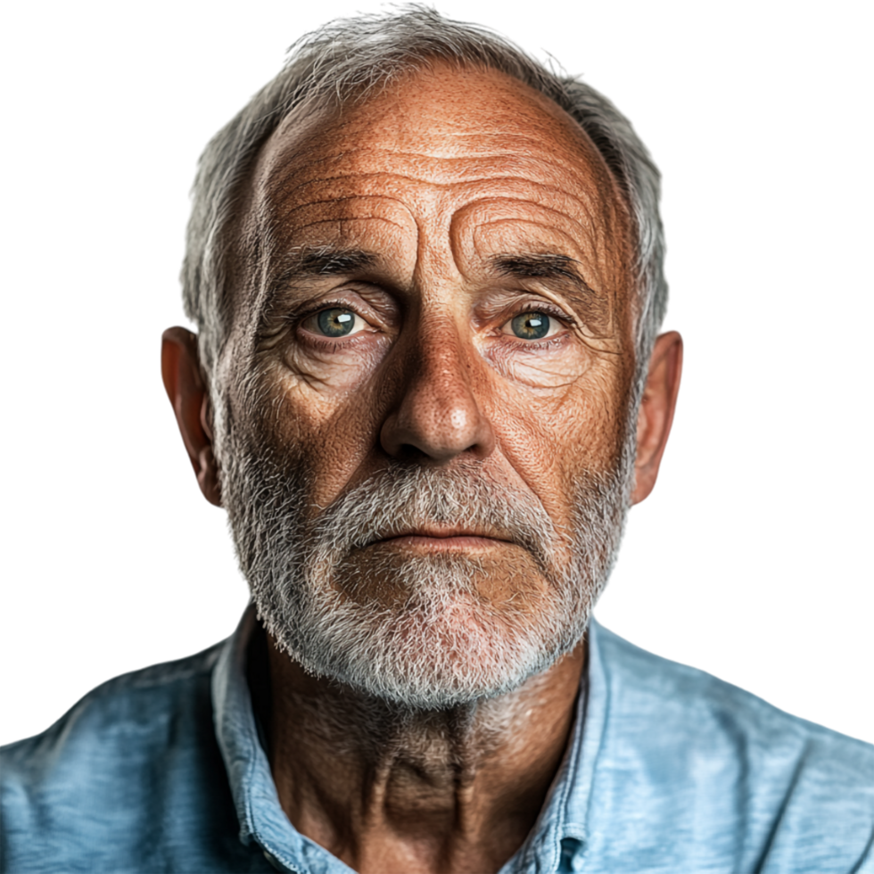 Portrait of an older man png