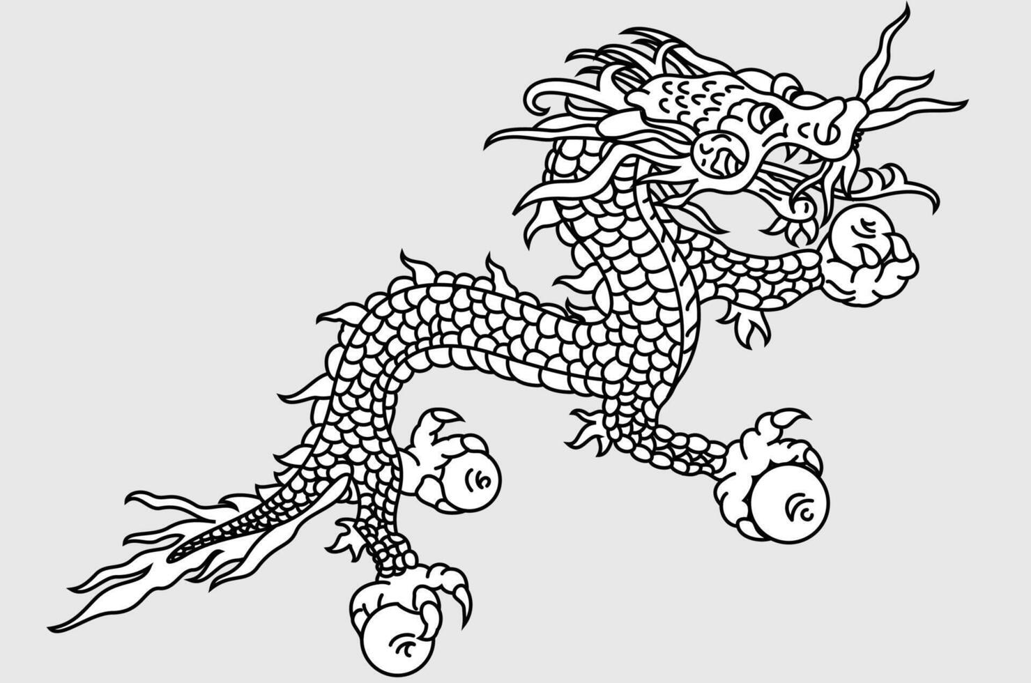 Kingdom of Bhutan Druk Thunder Dragon Symbol vector
