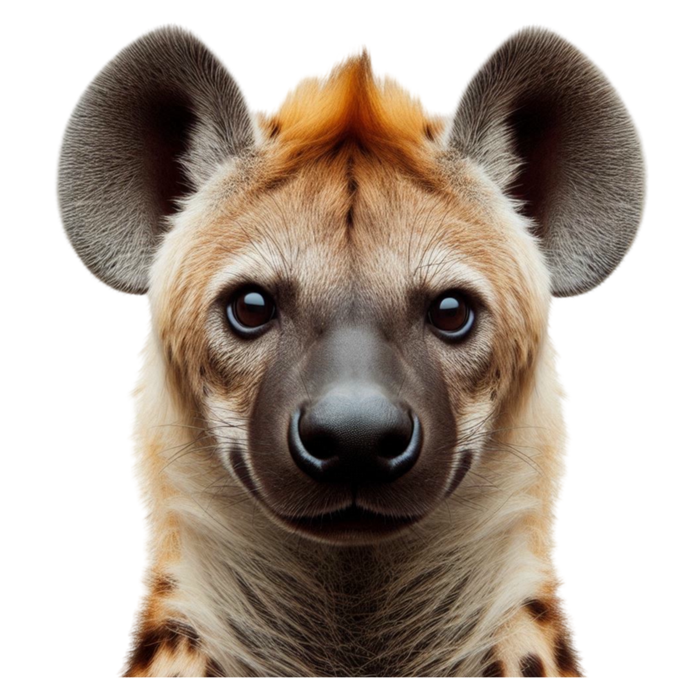 Hyena with Distinctive Coat and Mane png