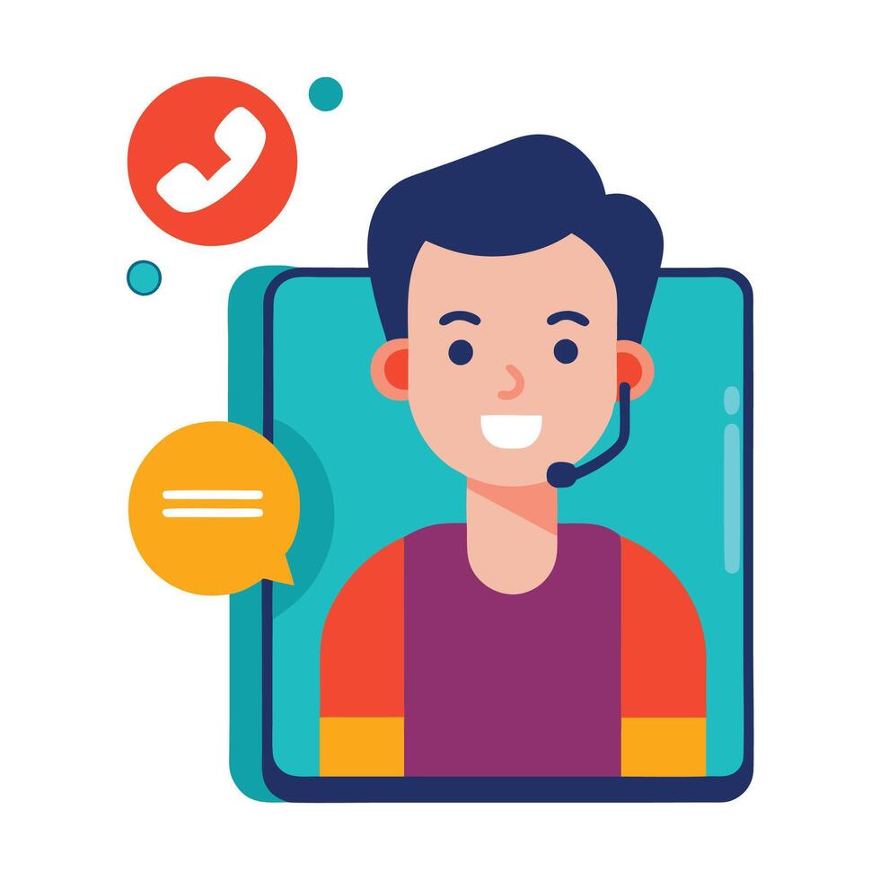 Call center service provider call center agent call center agent call center agent call center agent call center agent vector