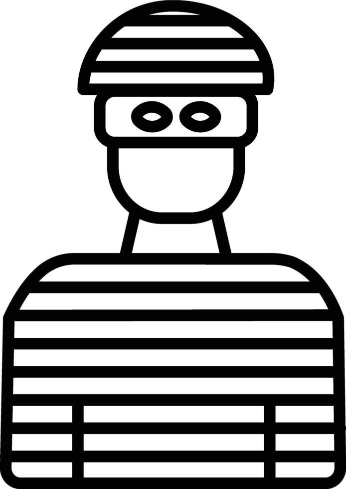 Robber Illustration Icon vector