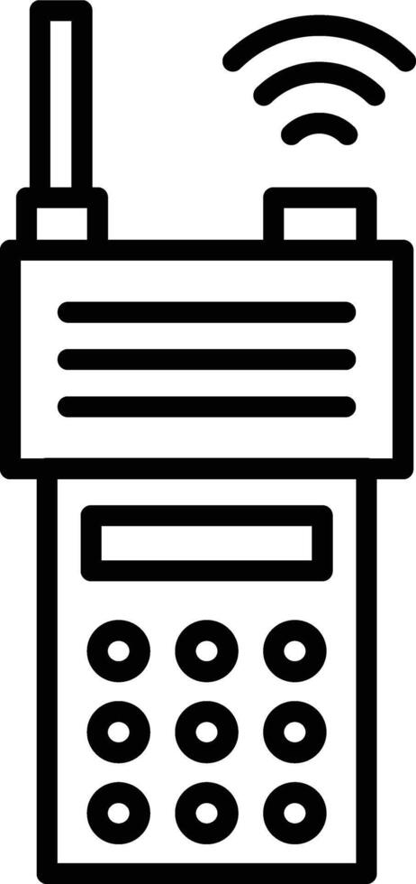 Walkie Talkie Illustration Icon vector