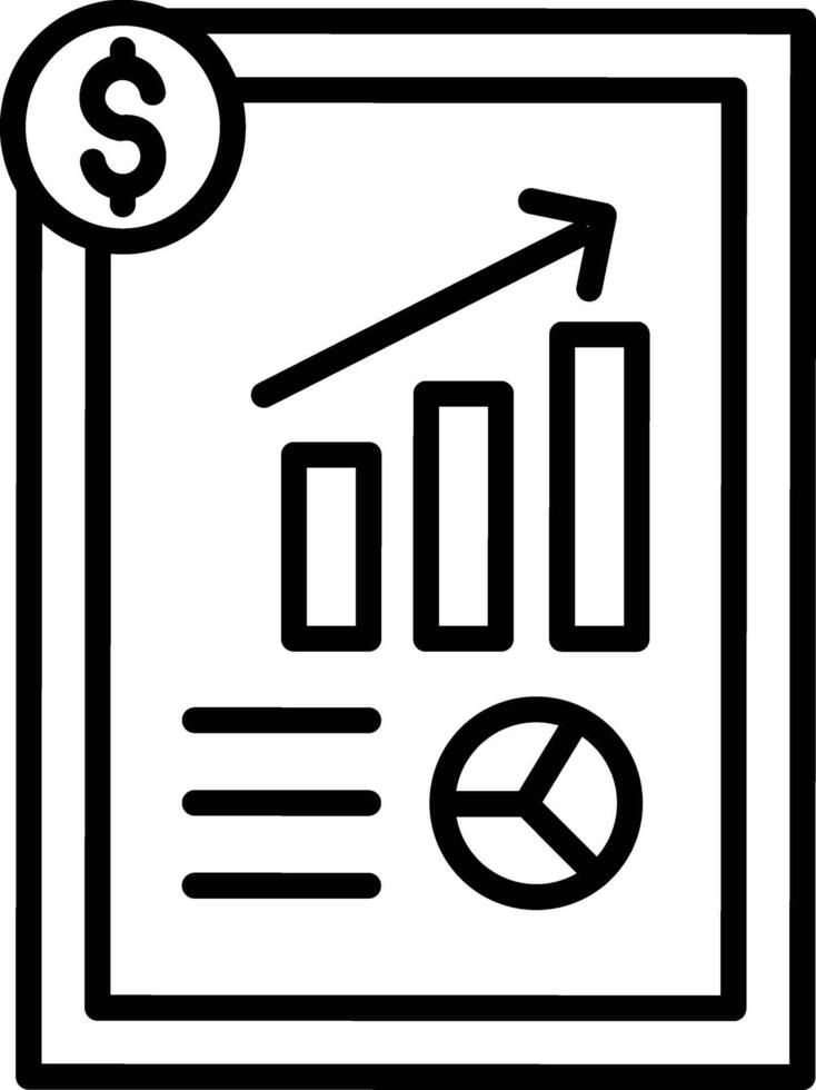 Business Report Illustration Icon vector