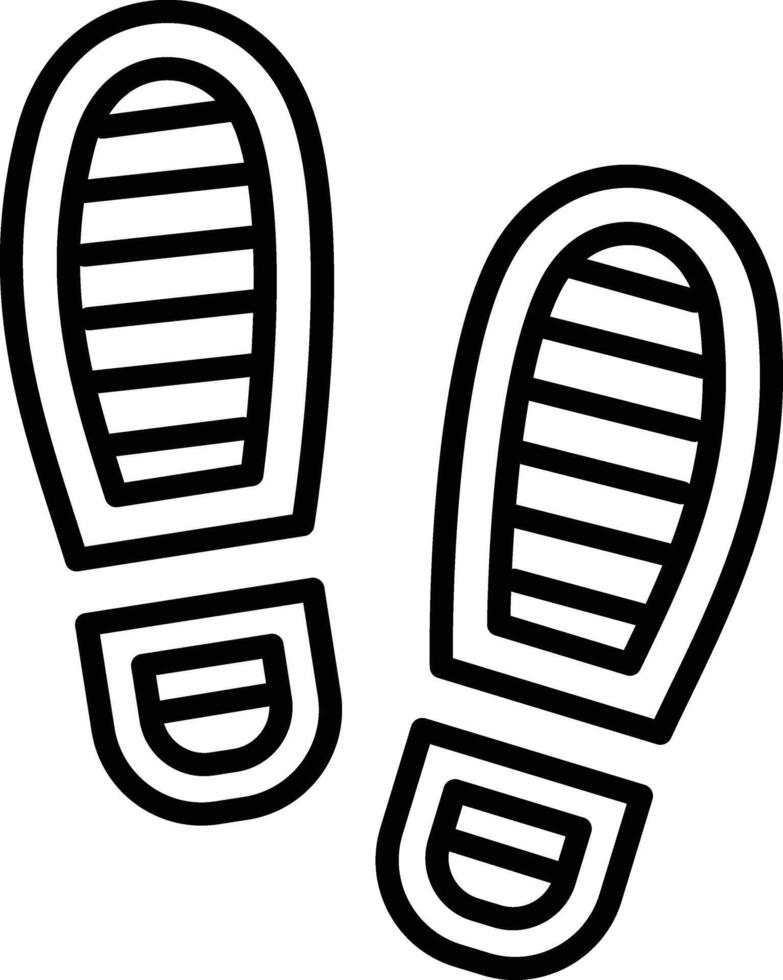Footprint Illustration Icon vector