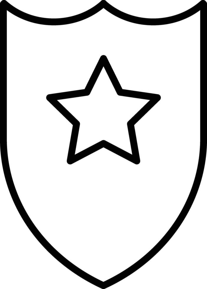 Police Shield Illustration Icon vector