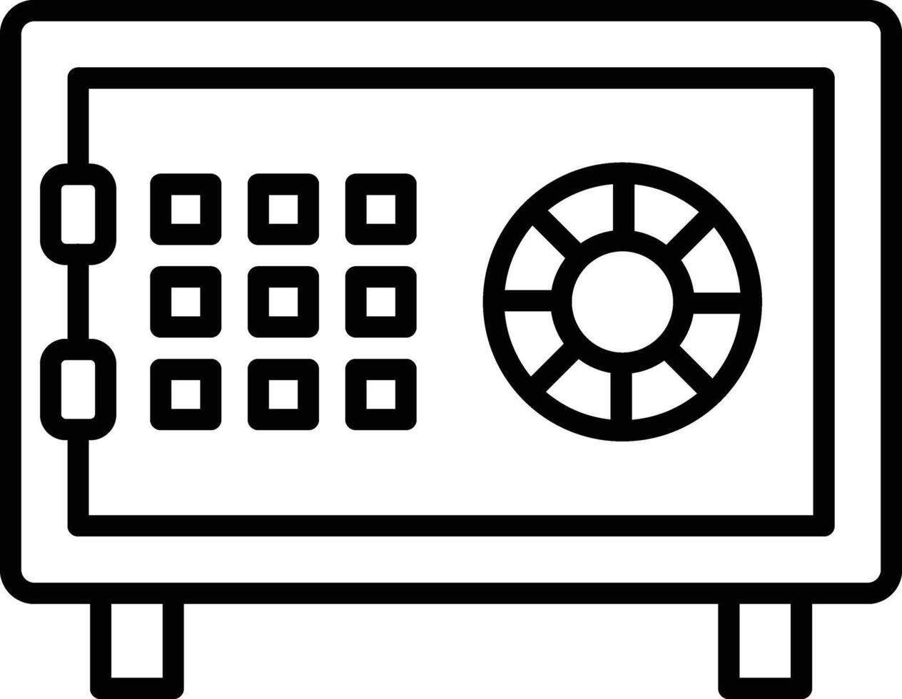 Safebox Illustration Icon vector