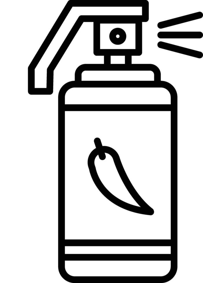 Pepper Spray Illustration Icon vector
