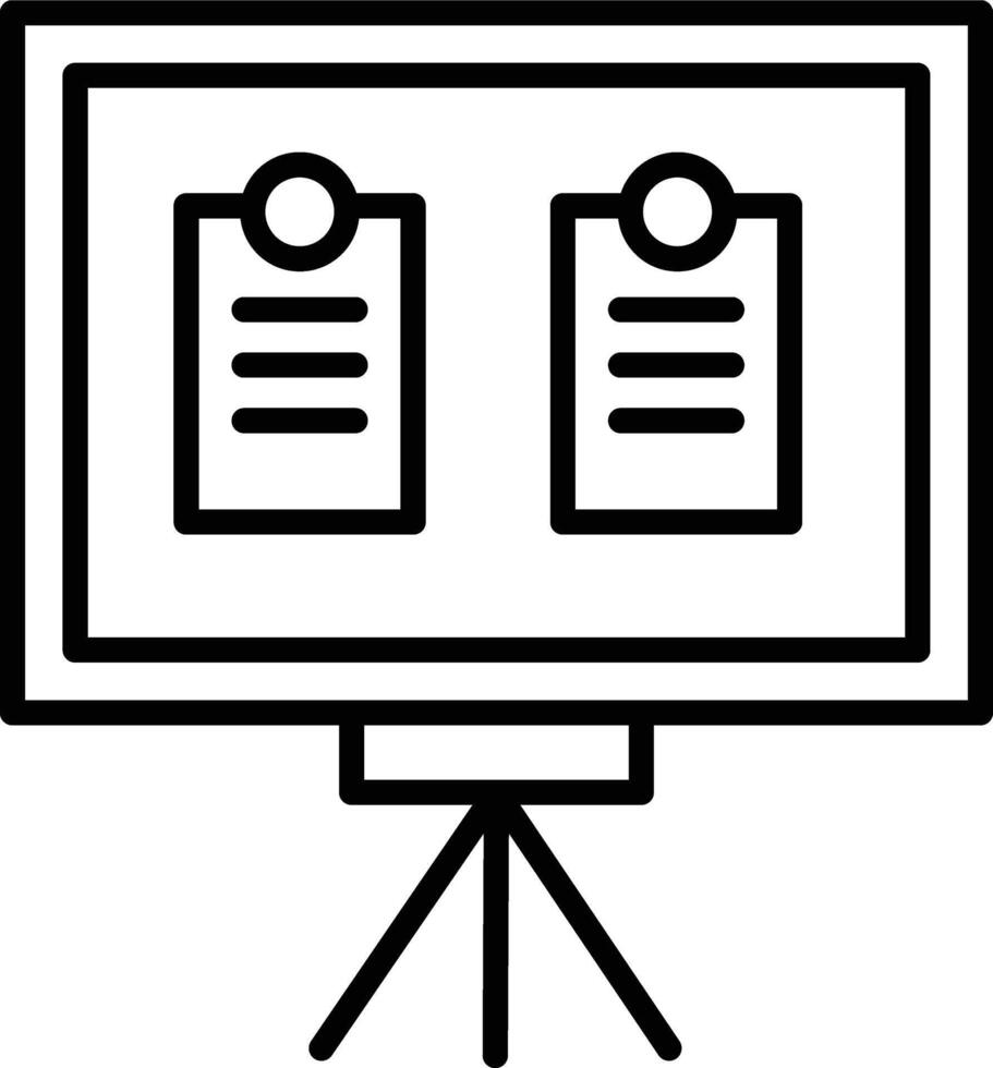 Pinboard Illustration Icon vector