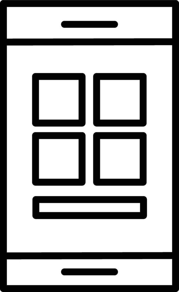 Mobile App Illustration Icon vector