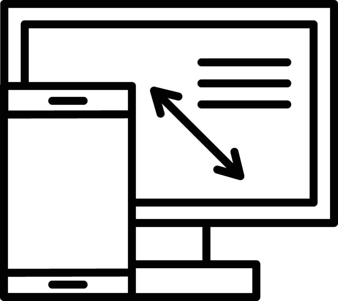 Responsive Design Illustration Icon vector