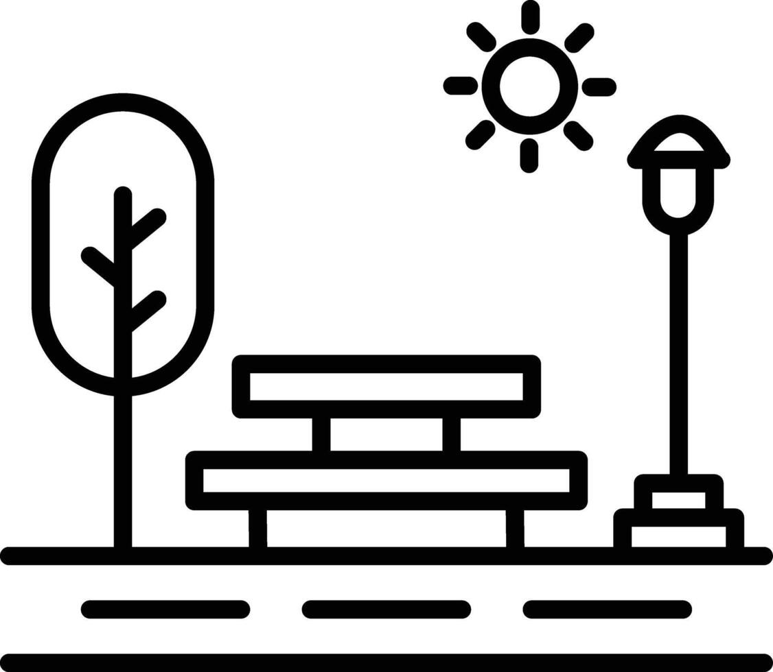 Park Illustration Icon vector
