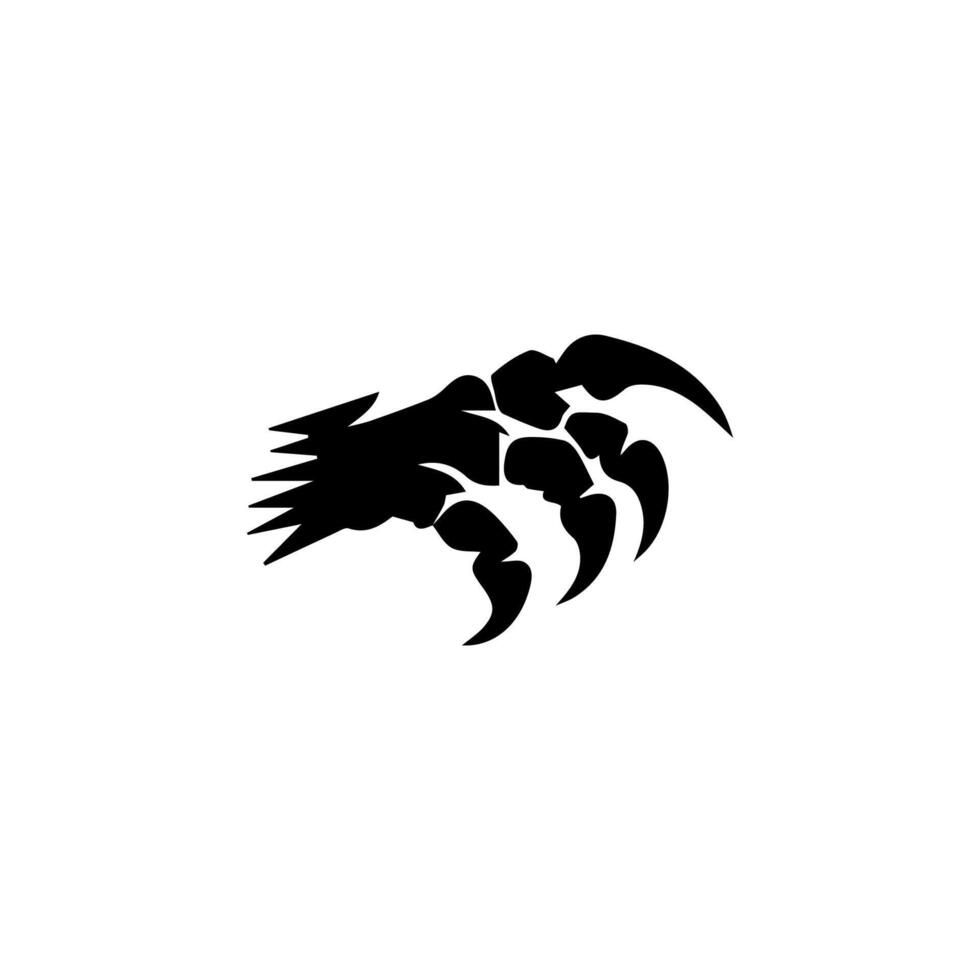 The claws of a bird, vintage line drawing vector