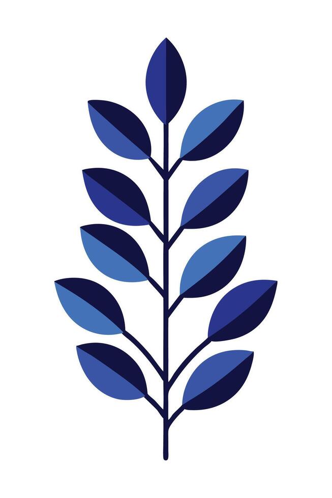 Handmade Illustrated Vectorize Leaf and Flower Seamless different size Pattern Design Element vector
