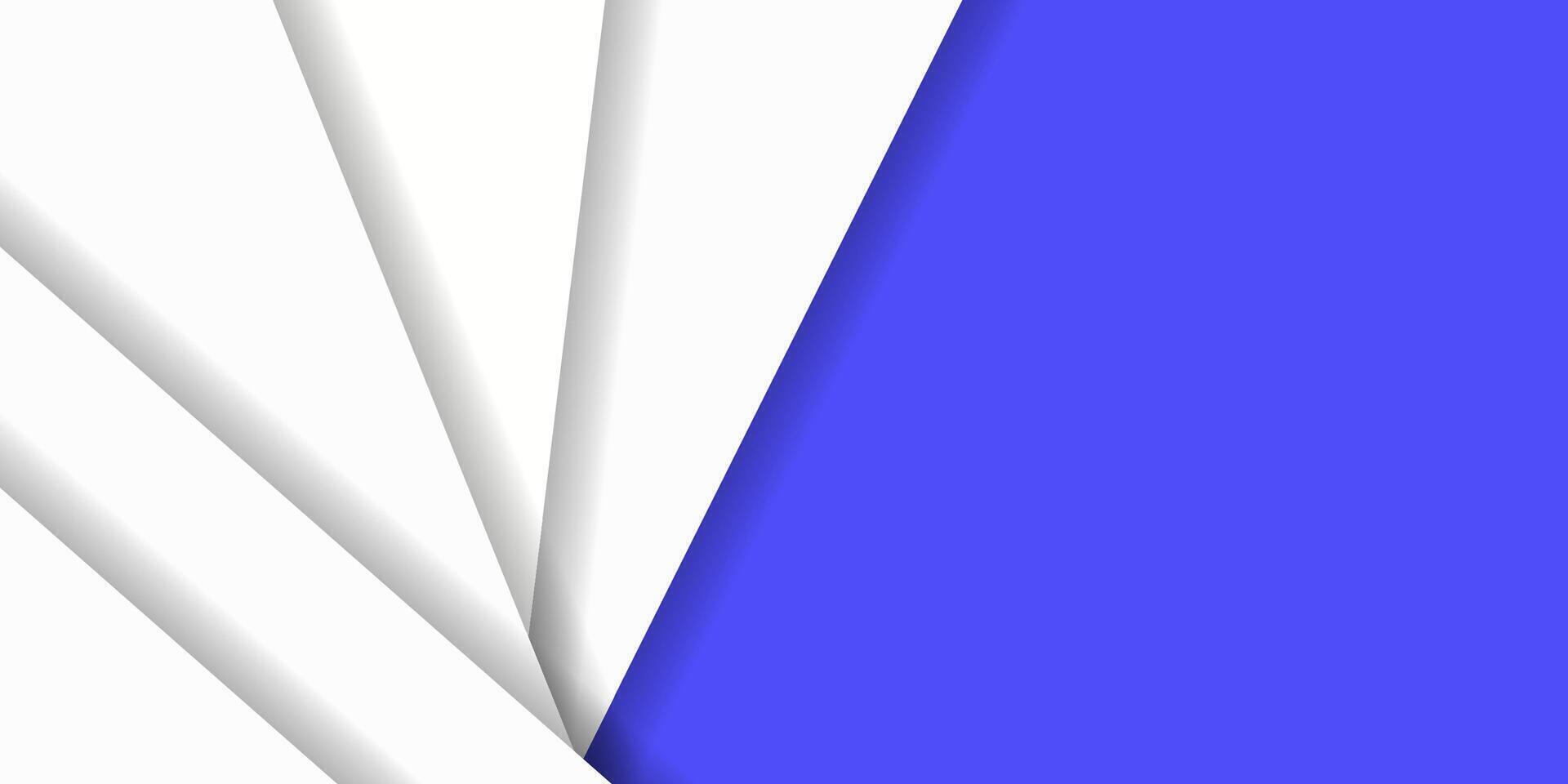 A blue and white background with a folded paper vector
