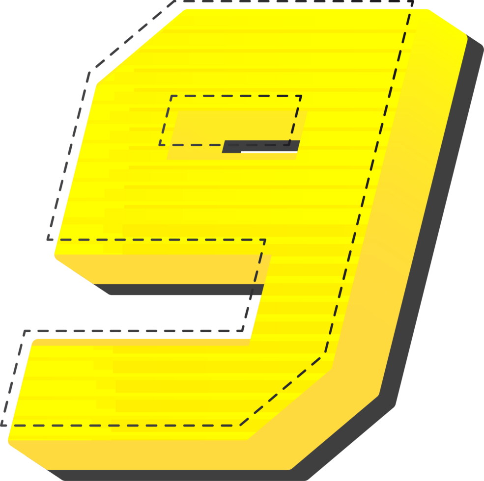 The number 9 is shown in yellow png