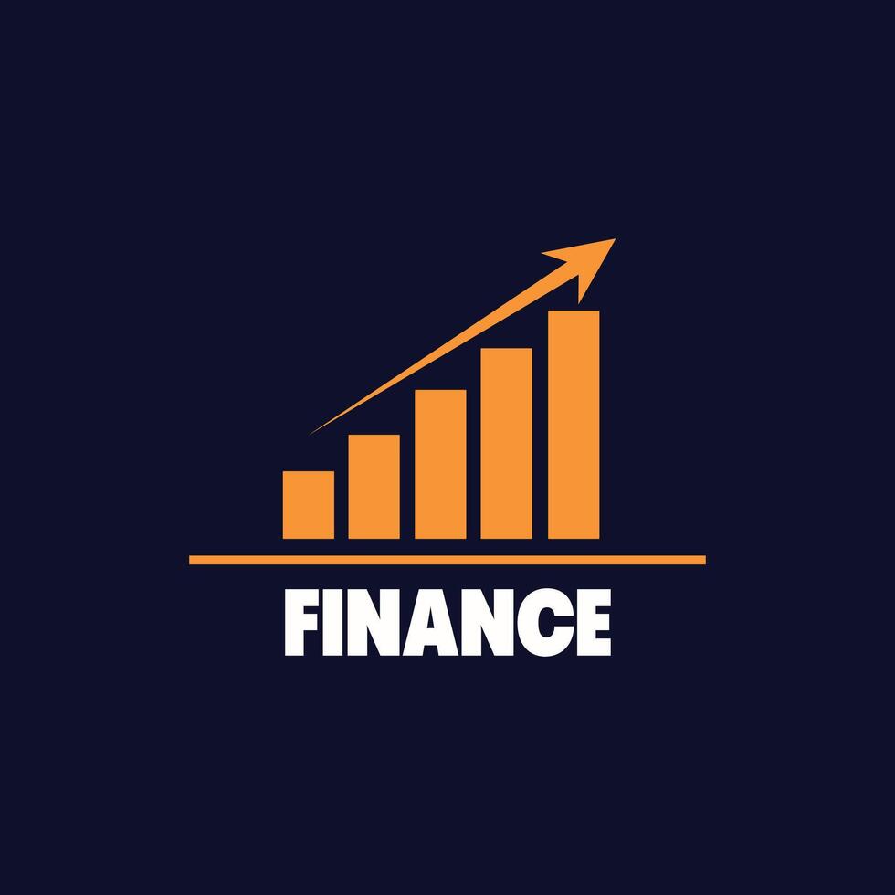 Modern Finance Logo Design Symbols of Growth and Stability vector
