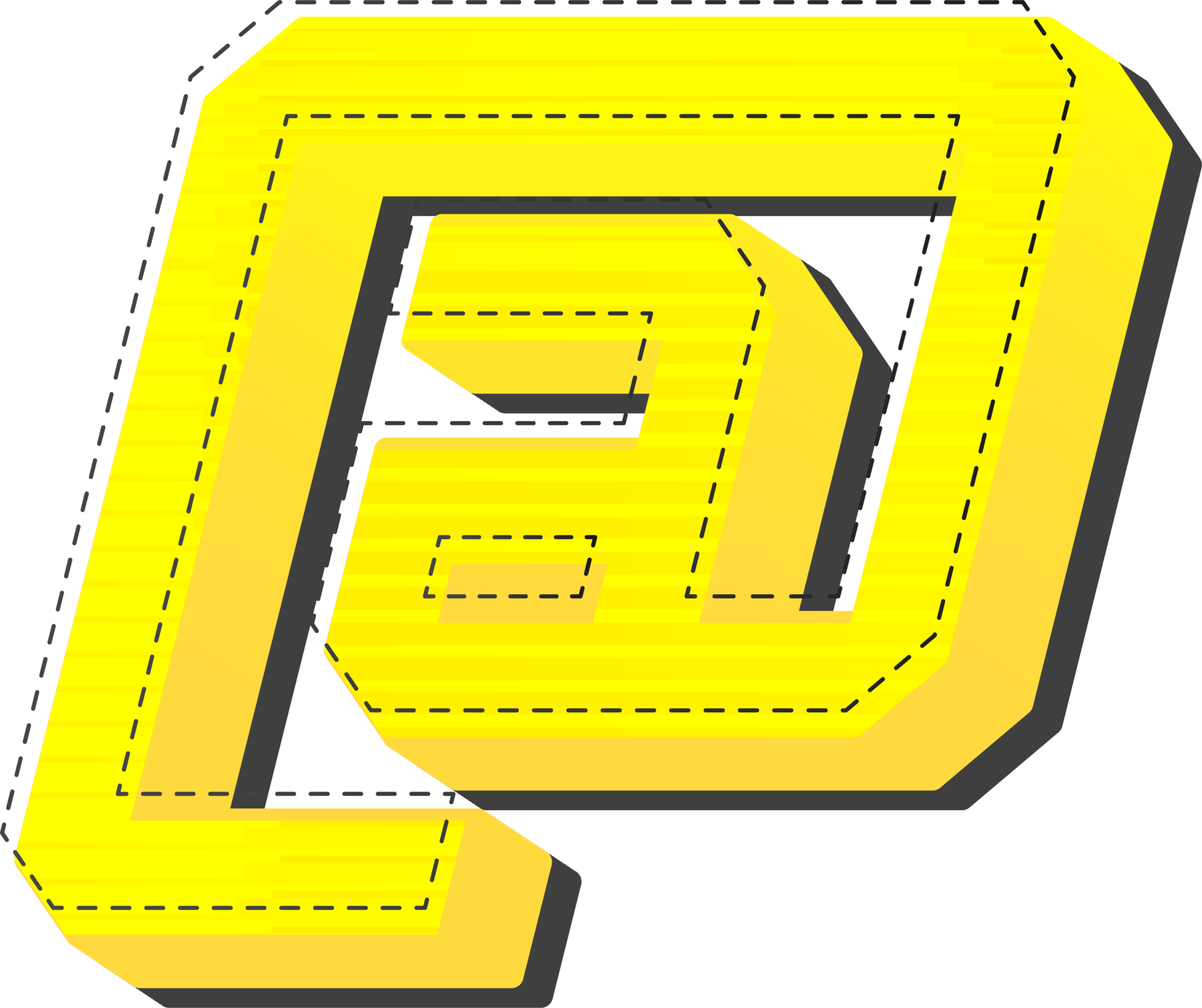 A yellow and black logo with the assign 51151811 PNG