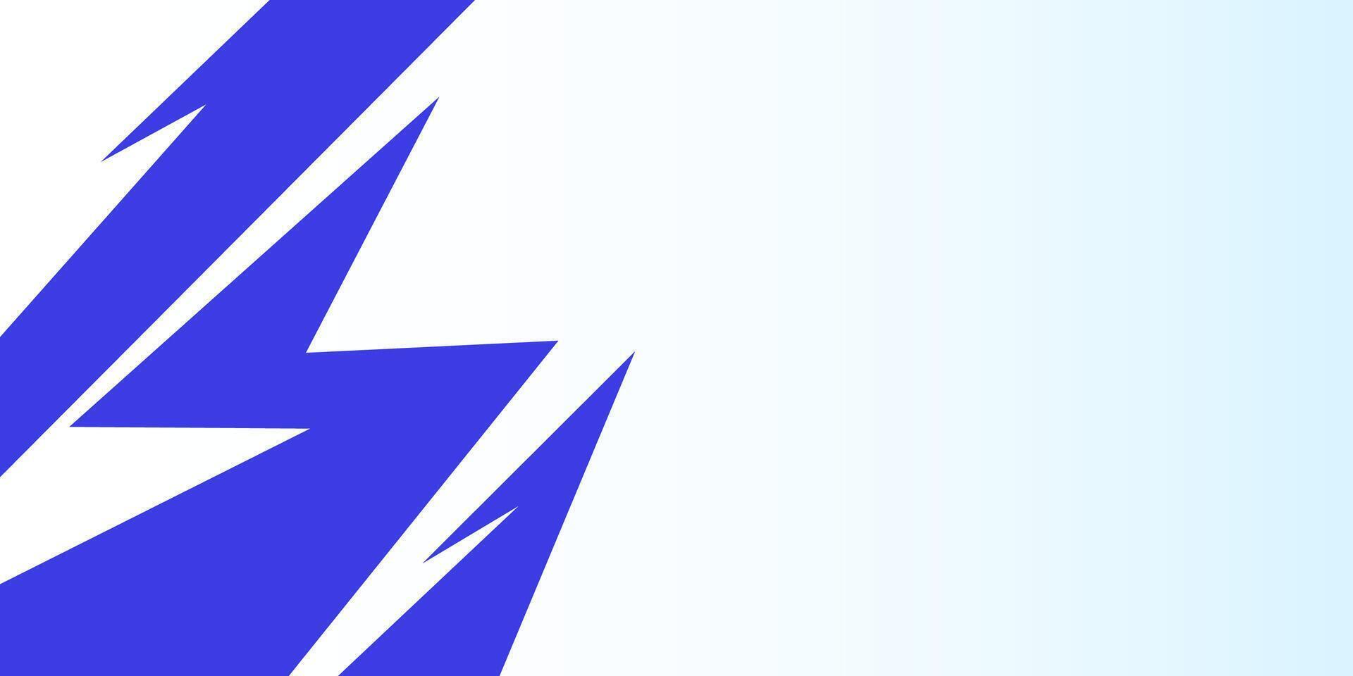 A blue lightning bolt on a white background vector